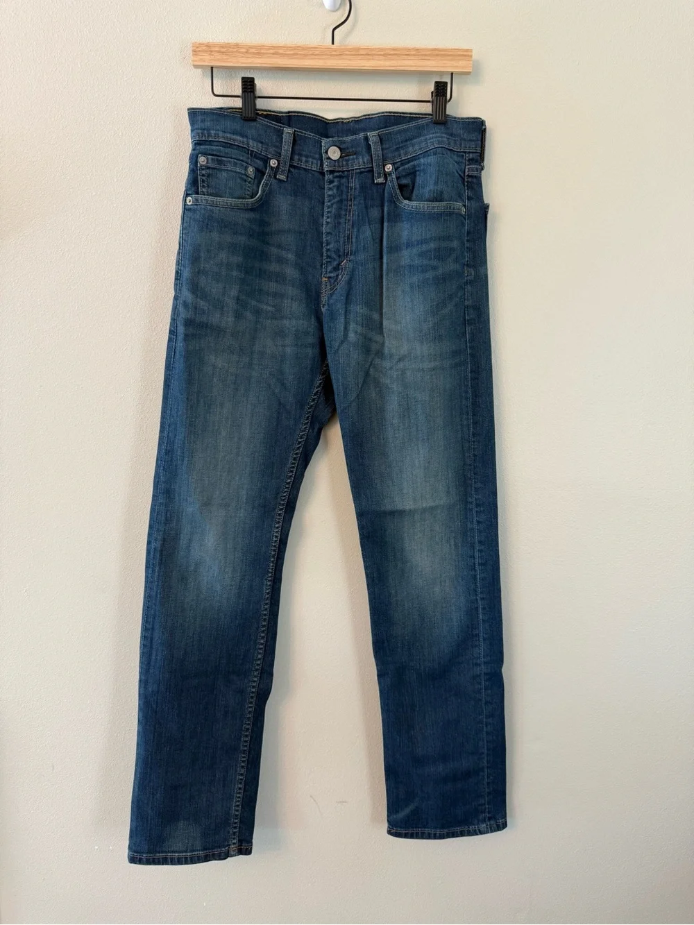 Levi's Men's 505 Stretch Straight Regular Fit Cash Wash Jeans Size 30x32 - Picture 4 of 8